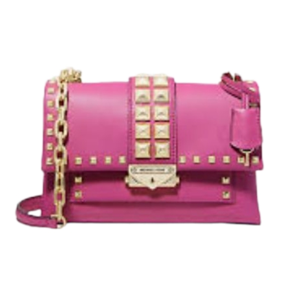Michael Kors Handbags - Michael Kors Pink Crossbody Bag with Gold Studs